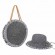 fashion chic UPF 50+Sun Protection Hat Beach Tote Bag Sun cloche floppy Hat purse and hat sets women