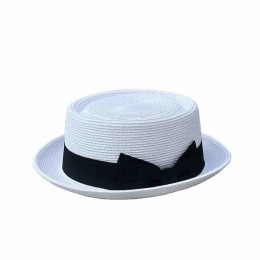 2024 fashion men Womens dress hats UPF50 summer beach sun Hats paper straw boater panama fedora trilby flat topped straw hat