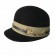 fashion elegant women\'s ladies black wool felt beret ribbon fedora dressy hats knight cap womens dress hats