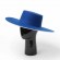 big brim wide trimmed wool felt blue fedora hat fashion hat for men and women