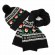 christmas gift adult and kids Baby woolen Knitted Hat Pompom Beanie Cap children winter hat and scarf