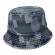 Women cotton washed denim Fishing Bucket Hats Travel Outdoor Bucket Hat vintage distressed hats with patch