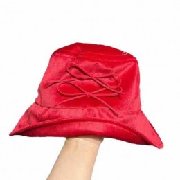 2024 new women Fashion Packable UV protection sun velvet bucket hat for beach Fisherman hats Outdoor Vacation Boonie cap