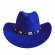 men women unisex 9 colors folk ethnic style felt cowgirl hat women\'s western cattlemen cowboy hat with leather band