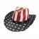 ready to ship USA American Flag hats Straw Cowboy Hat w/Shapeable Brim, Red, White, Navy Blue beach hat