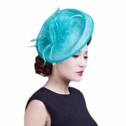 wholesale cheap Women's sinamay Church Derby Fascinator Bridal Cap British Tea Party Wedding Hat