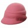 Fashion chic women ladies girls elegant pink Wool Felt derby bowler church dress Hats cloche beret hat with mink fur