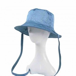 fashion chic Women lady reversible hats windrope printed dress satin bucket hat Travel sun hats