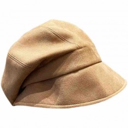 new trendy fashion Girls women suede beret cloche hats suede brim hat