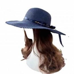 beach paper straw floppy Hats Upf50+ UV protection wide brim sun summer large brim straw hat sun-shade hats for women