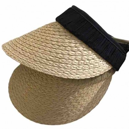 fashion chic ladies raffia straw wide brim UV protection Sun Visor hat beach hats for women summer straw