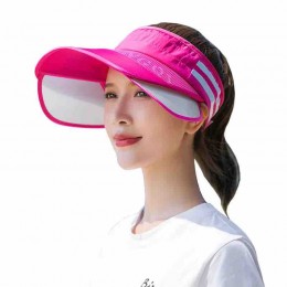 Summer Sun Visor Women Adjustable Golf Cap with Retractable Brim UV Protection Beach tennis hat for women