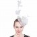 women ladies small white church hats Sinamay Fascinator Kentucky Derby Hat feather Wedding cocktail royal party pillbox hat