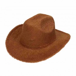 fashion chic faux fur lamb western cattlemen cowgirl hats cowboy hat woman