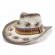 fashion men women beach hat ethic printed paper Straw cowboy hat woman beach UPF 50+UV protection sun cowgirl hat