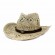 fashion mens Natural salt straw seagrass hand woven western cowboy hat straw sun hat with leather band