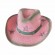 new fashion chic pink stars printed paper Straw cowgirl hat beach UPF 50+UV protection sun hat women woman cowboy hat