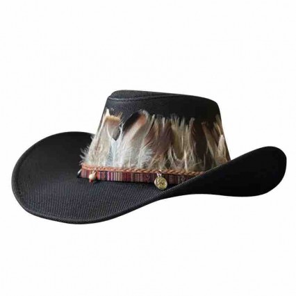 Wholesale paper straw fedora mens straw cowboy hats beach sun hats western cowboy hat with feathers