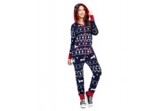 Women’s Blue Reindeer Jumpsuit: A Festive Fashion Statement